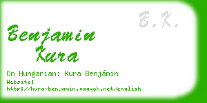 benjamin kura business card